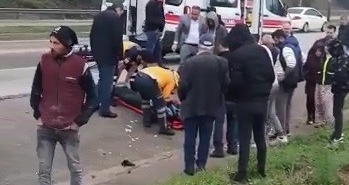 Bursa’da kayganlaşan yolda kontrolden çıkan otomobil taklalar attı : 1 ölü 1 yaralı