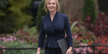 New British Prime Minister Liz Truss arrives at Downing Street